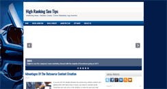 Desktop Screenshot of highrankingseotips.com