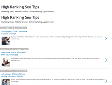 Tablet Screenshot of highrankingseotips.com